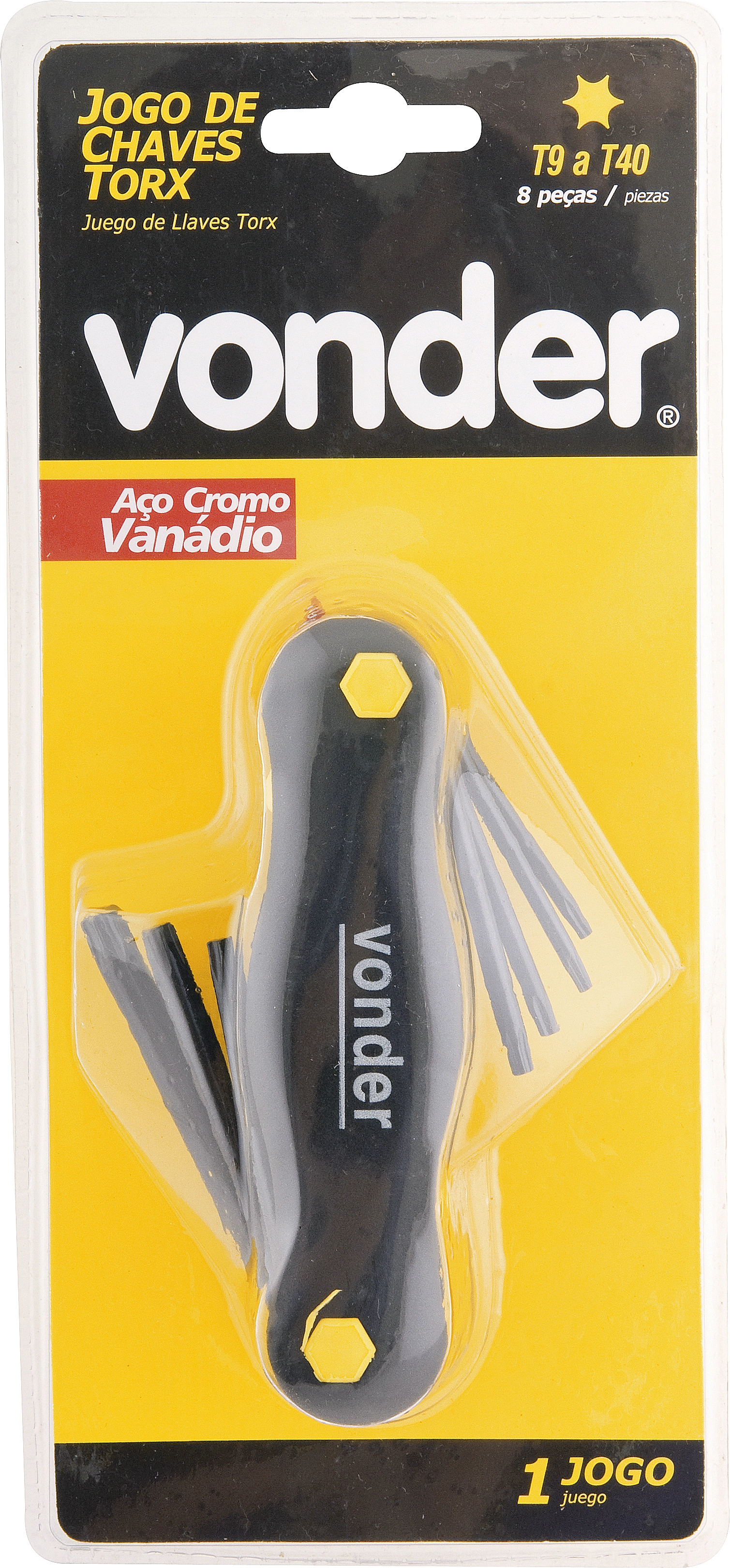 Jogo Chaves Torx 8 Peças Vonder