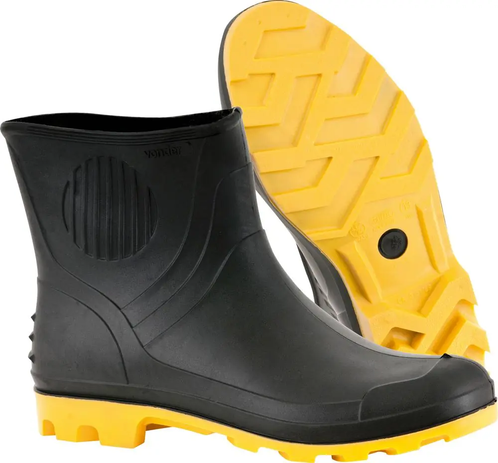 Bota Pvc 41 Cano 3/4" C/ Forro Preto/amarelo Ca3151 Vonder