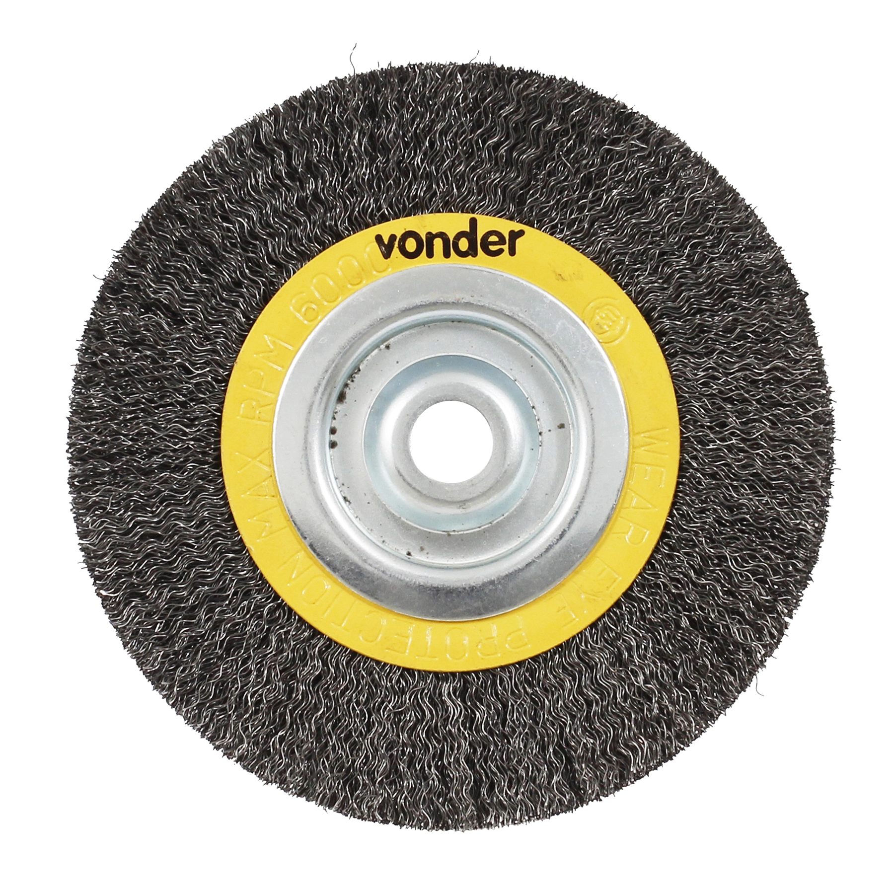 Escova de Aço Circular Ondulada Aço Carbono Polido 6" 63.25.610.580 Vonder