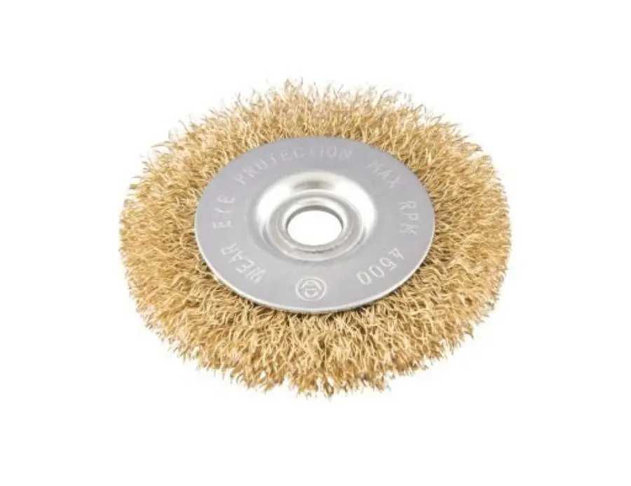 Escova Circular Ondulada 6x1" Furo 3/4" Aço Carb Pol 6000rpm