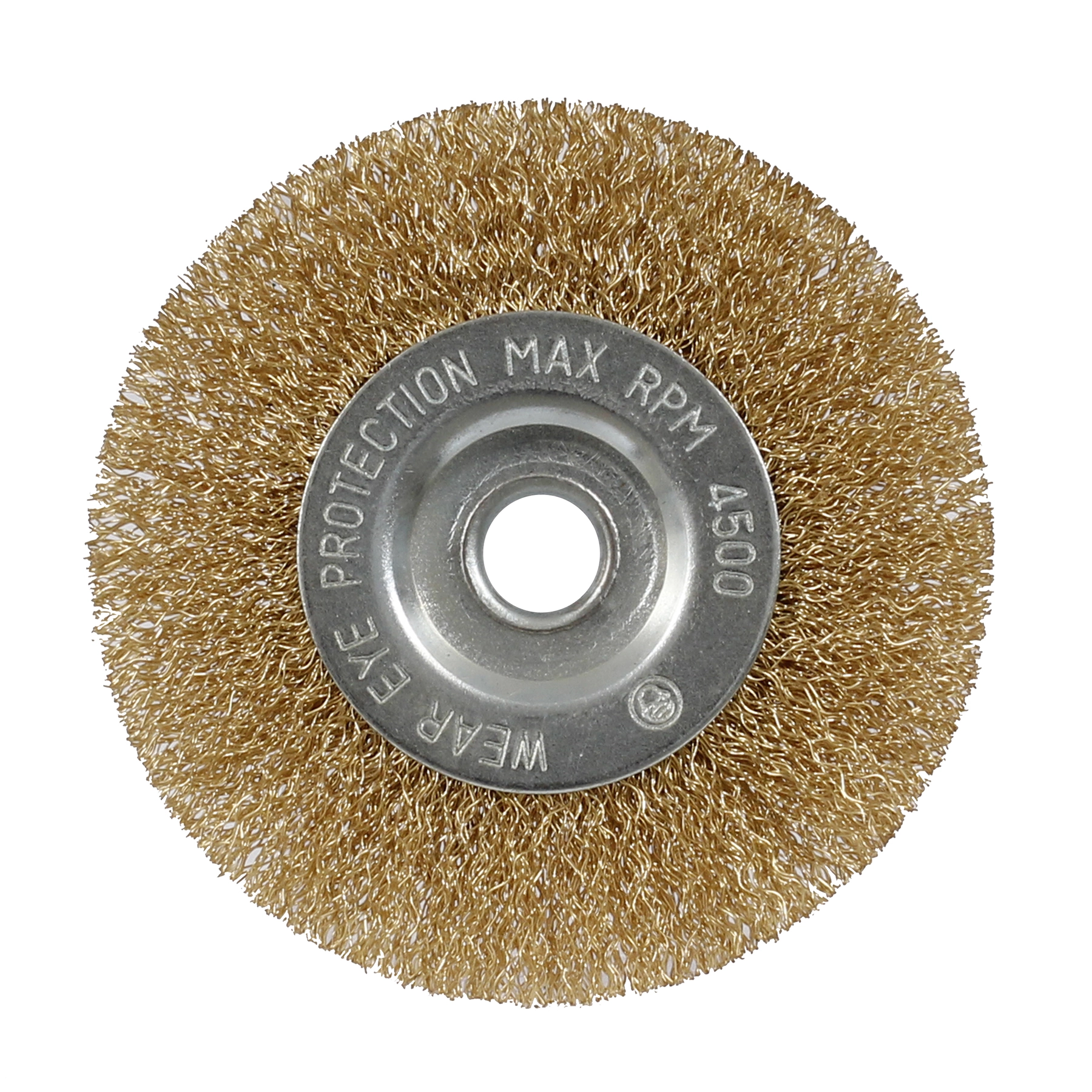 Escova de Aço Circular Ondulada Aço Carbono Latonado 4" 63.25.004.120 Vonder