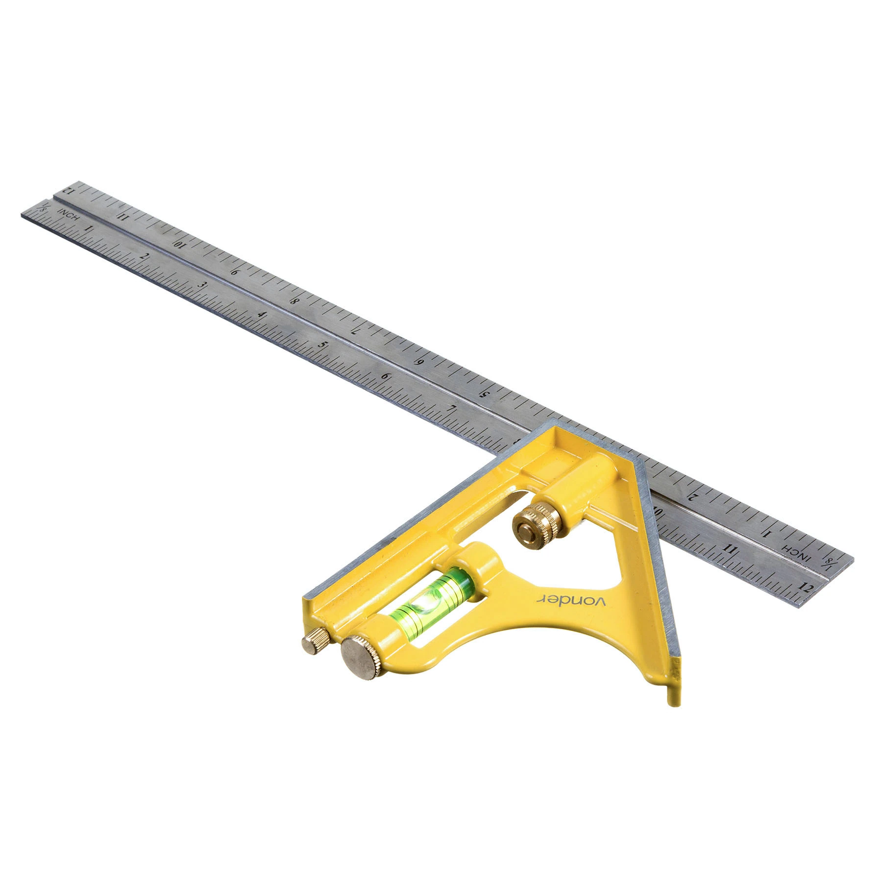 Esquadro Combinado Alumínio Fundido e Aço Inox 12" Industrial Vonder