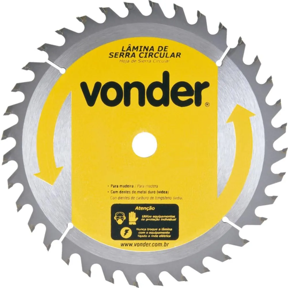 Disco De Serra Para Madeira 185 X 20 Mm 48 Dentes - Vonder