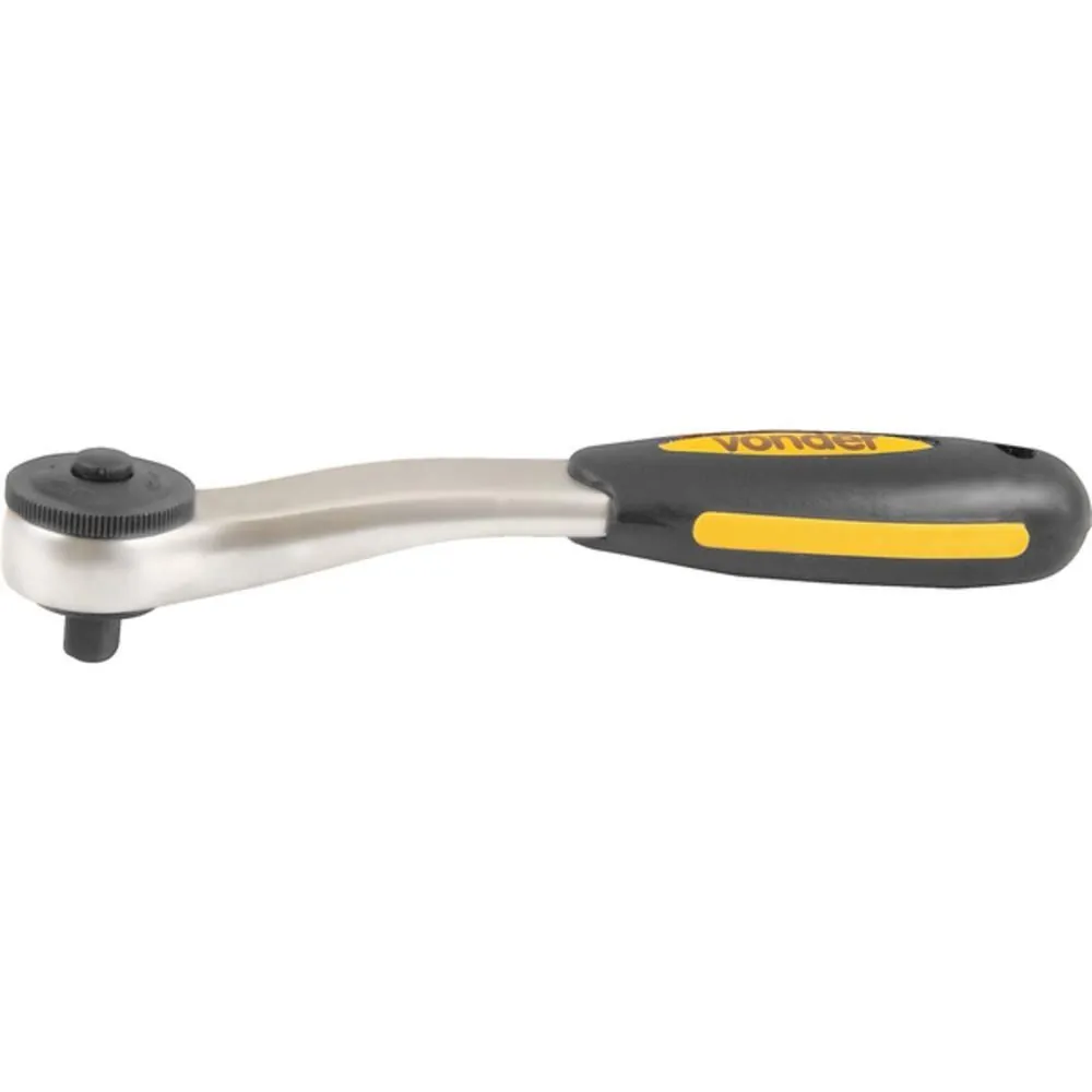 Chave Catraca Reversível 1/4" Com Cabo Emborrachado - Vonder