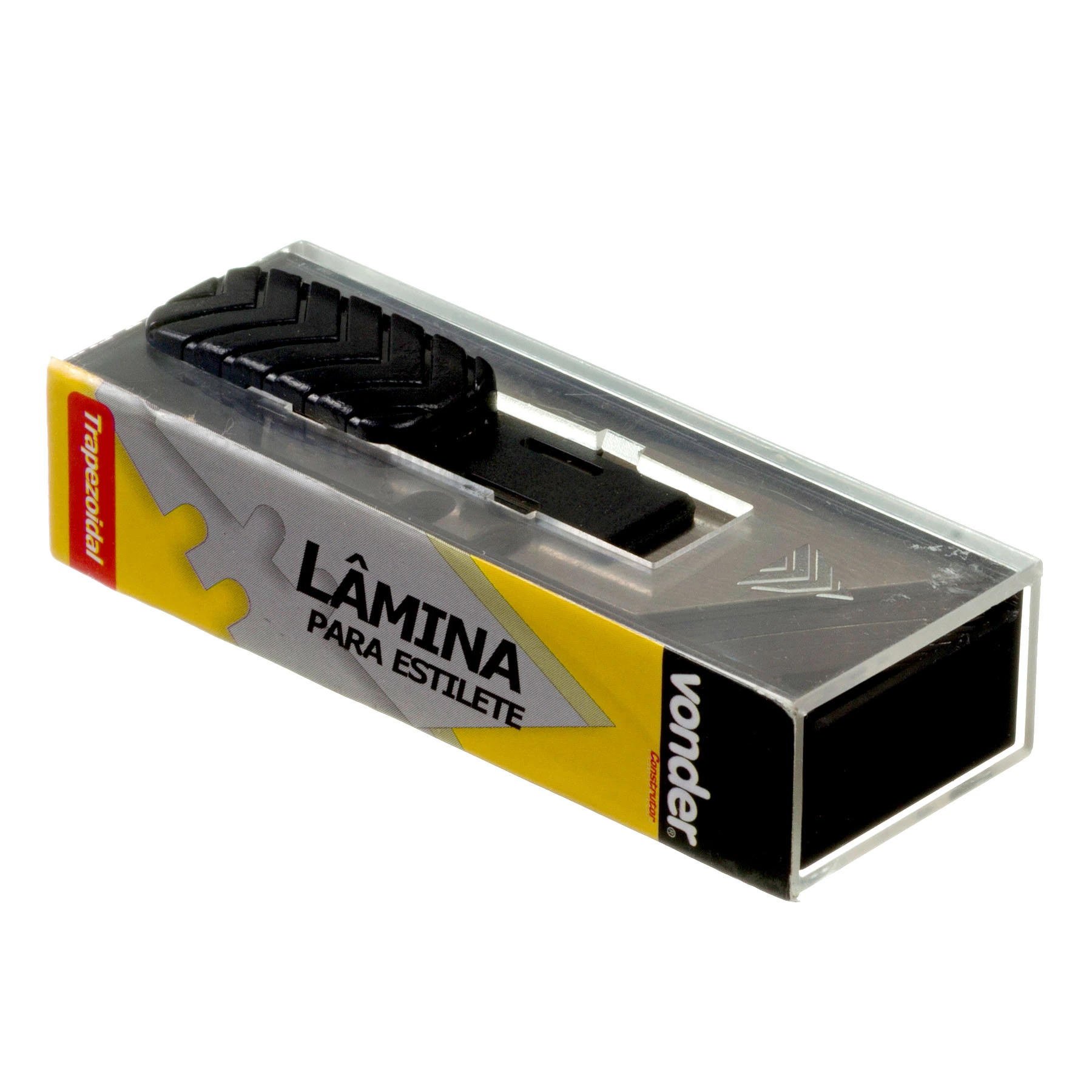 Lâmina para Estilete Trapezoidal Larg. 18 mm Blister com 10 Unidades