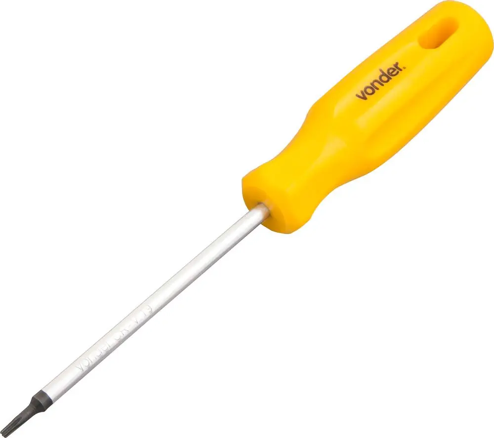 Chave Torx T-9 Com Cabo Reto Cromo Vanádio - Vonder