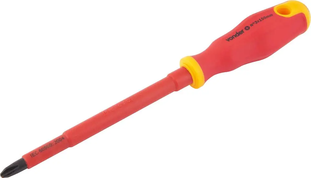 Chave Phillips 3/16x80mm N.1 Vde Vanád. Isolado 1000v Vonder