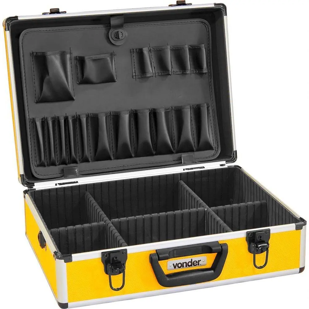Maleta Para Ferramentas 455x330x152mm Amarela Mf312 - Vonder