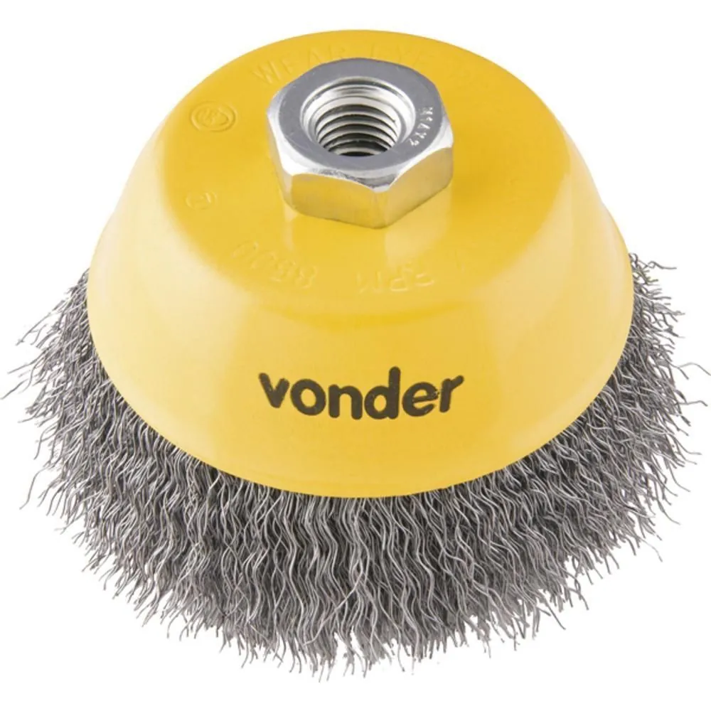 Escova De Aço Ondulada Tipo Copo 3 - Vonder