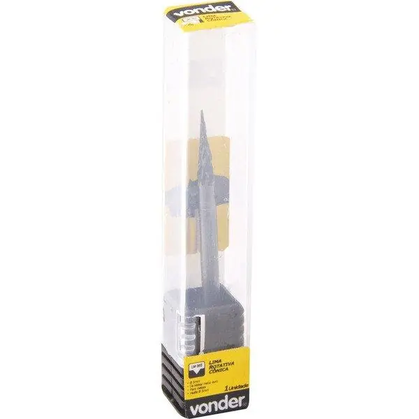 Lima Rotativa Cônica 3mmx16mm Com Haste 3mm - Vonder