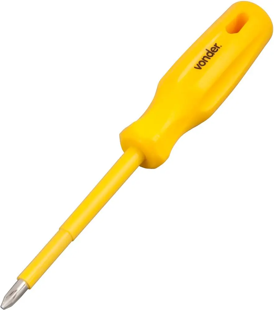 Chave Phillips 1/4x6" N.2 Vanád. Haste Isolada 1000v Vonder