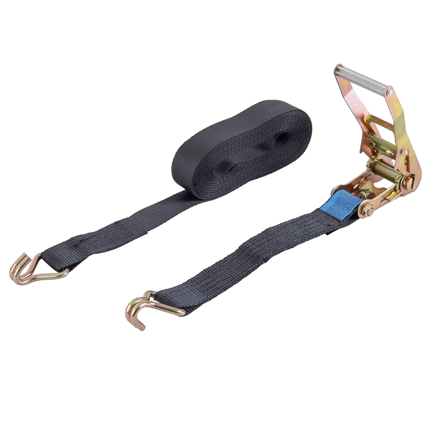 Cinta para Amarração com Catraca Poliéster 50mmx10m até 3T Preto 1 Jogo Vonder