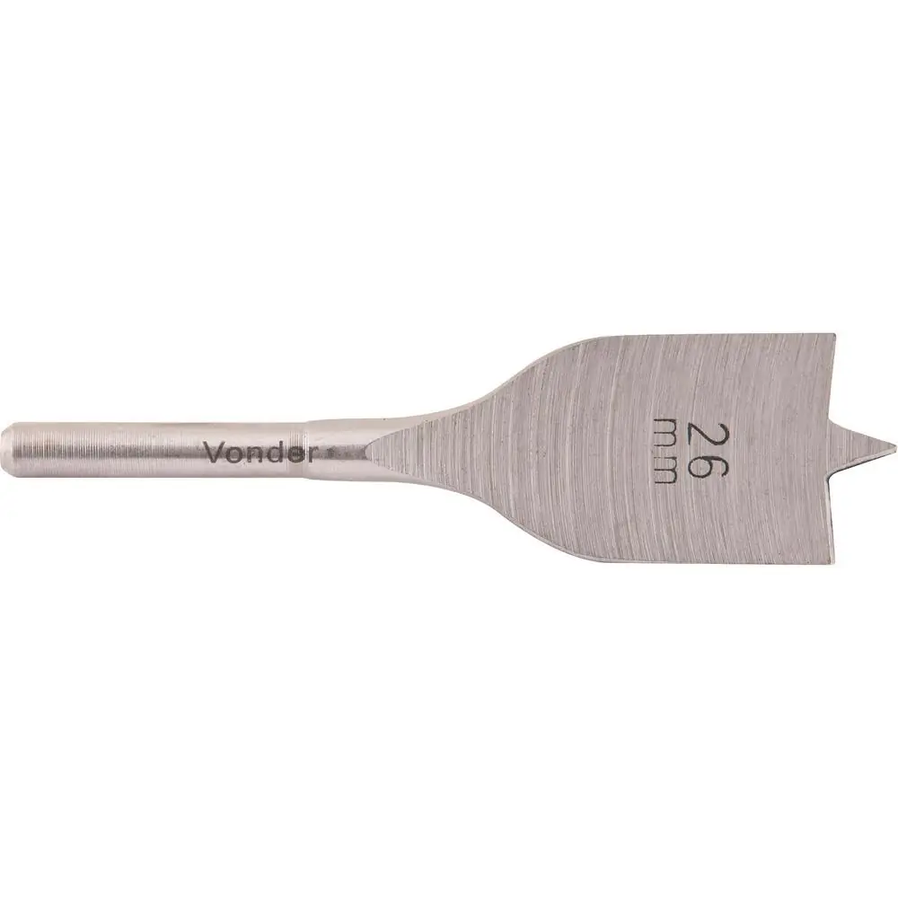 Broca Chata Aço Carbono 26,0x100mm Para Dobradiça - Vonder