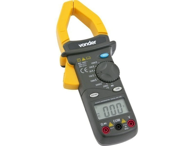 Alicate Amperimetro Digital Vonder Aav 4200