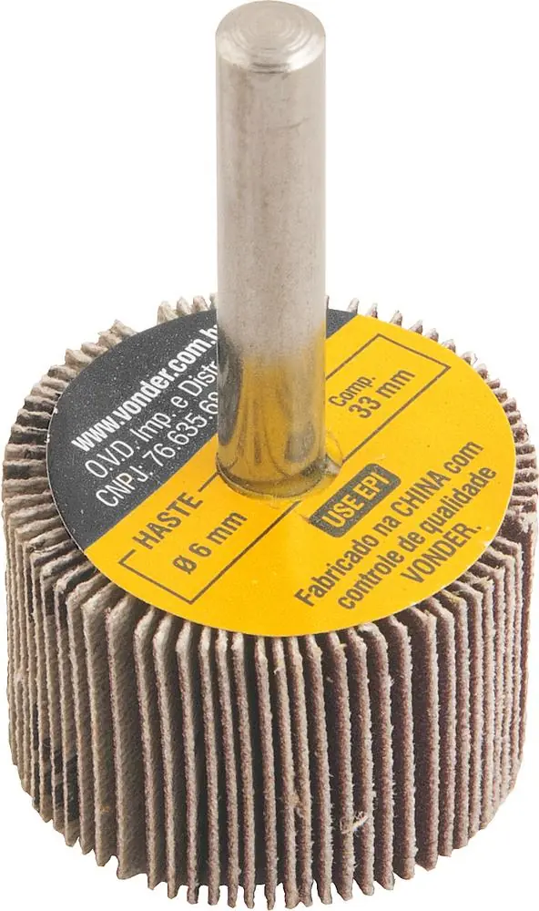 Roda De Lixa 30mmx20mm C/ Haste G220 - Vonder