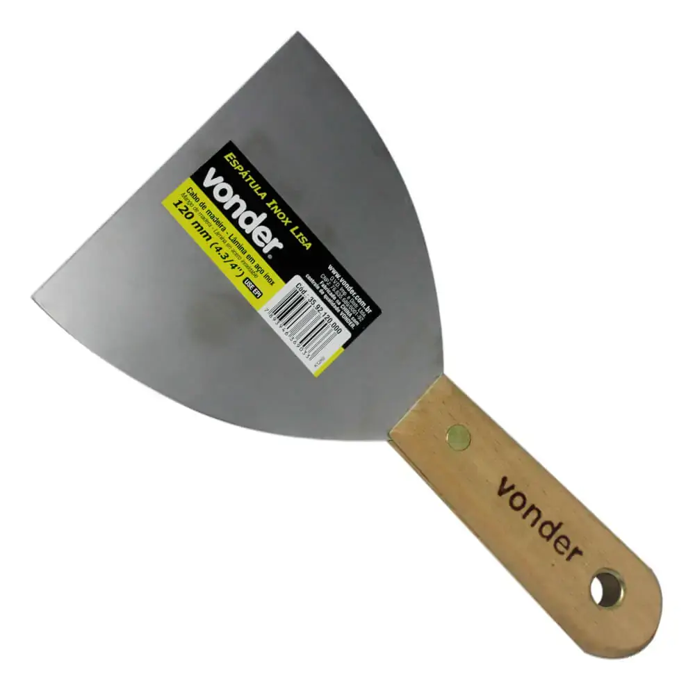 Espatula Inox Lisa120mm 4.3 4 3592120000 Vonder