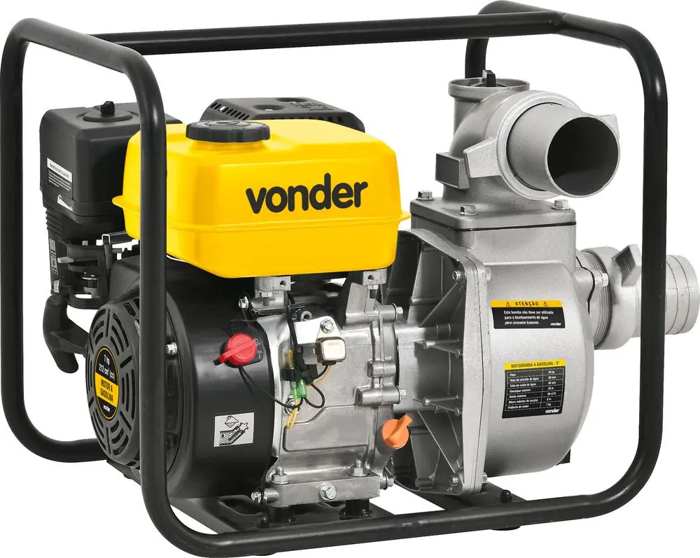 Motobomba À Gasolina 3" 7hp 4 Tempos Partida Manual - Vonder