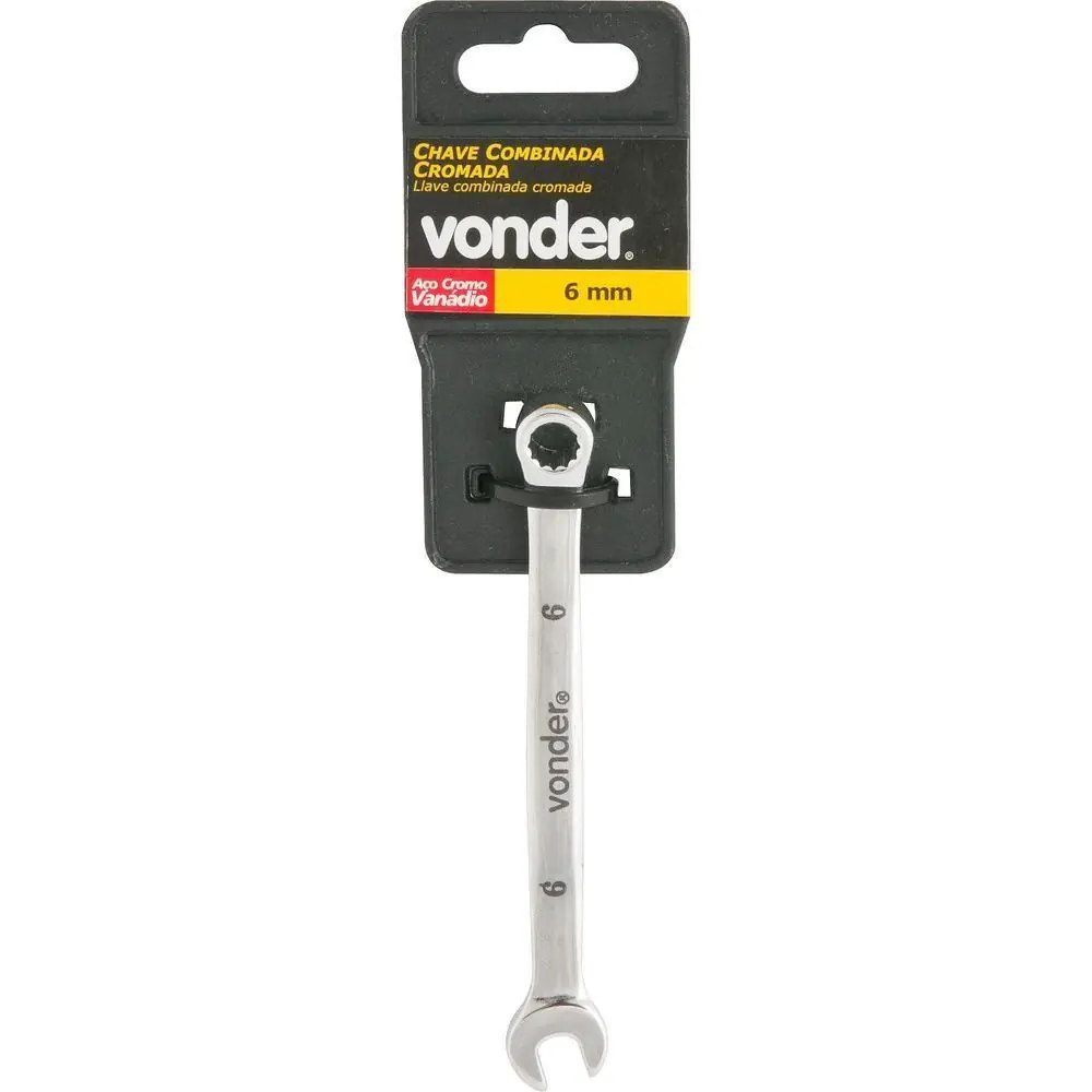Chave Combinada 27mm Cromo Vanádio Cromada Cartela - Vonder