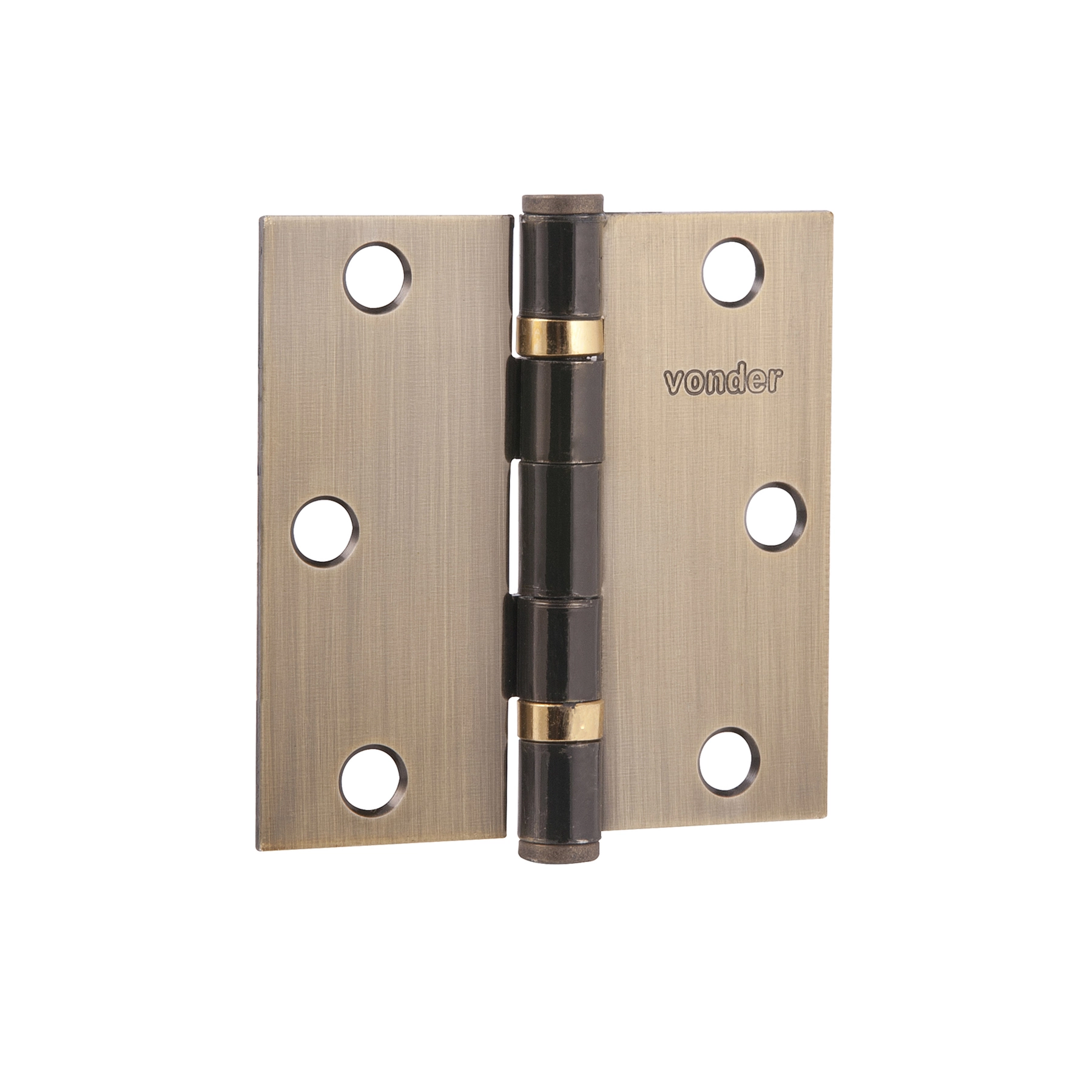 Dobradiça para Porta em Aço Carbono Ouro Velho Vonder