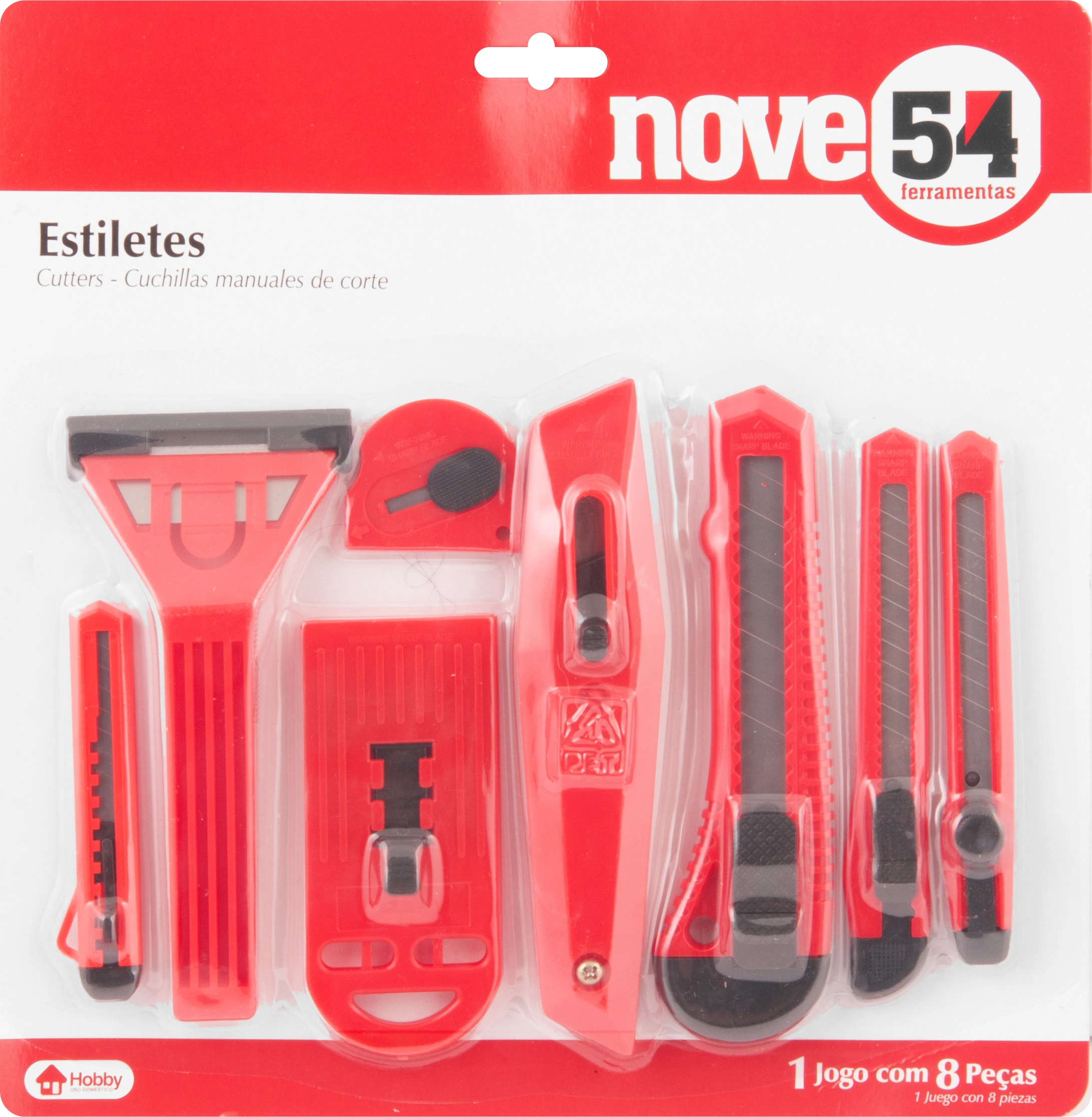 Jogo De Estiletes C/8 Pcs 954