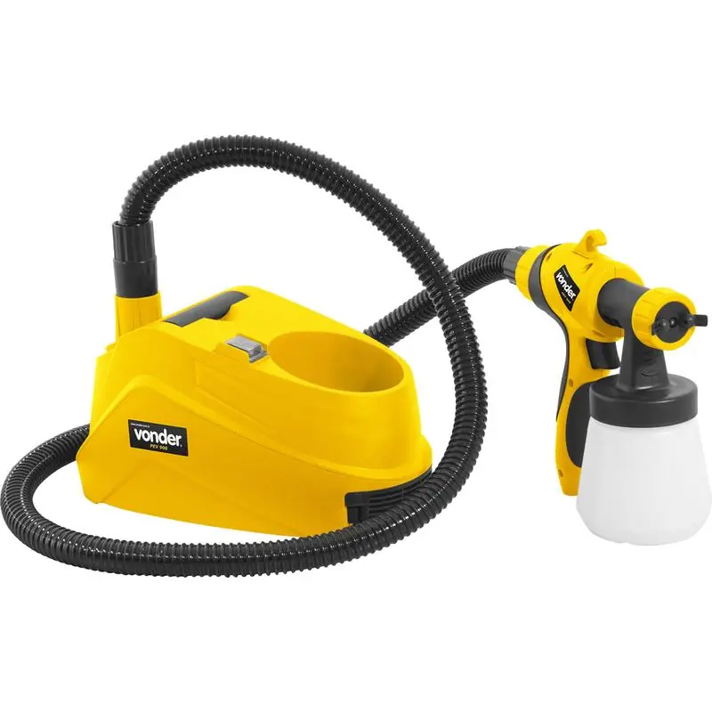 Pistola Para Pintura Elétrica Pev 900 1,8mm 400 Watts 220 Volts Hvlp Jato 3 Opções Ajuste Volume Tinta