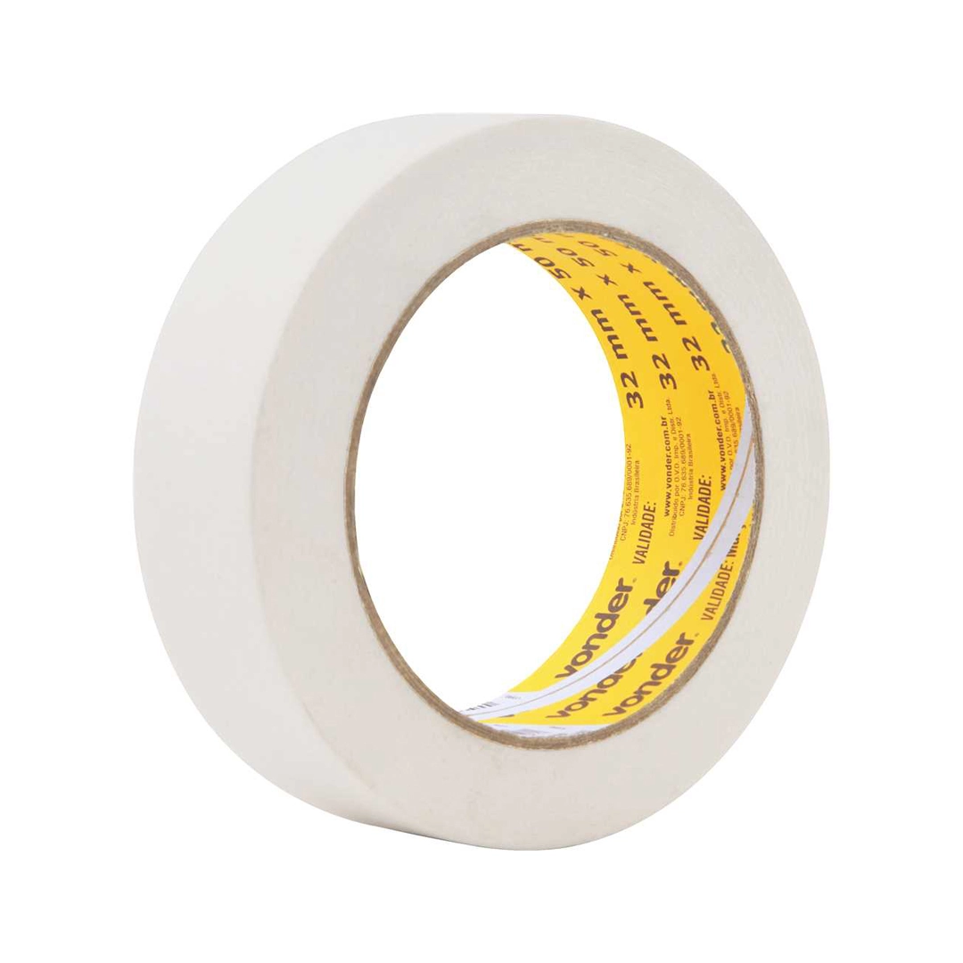 Fita Crepe Branca  32mmx50m Vonder