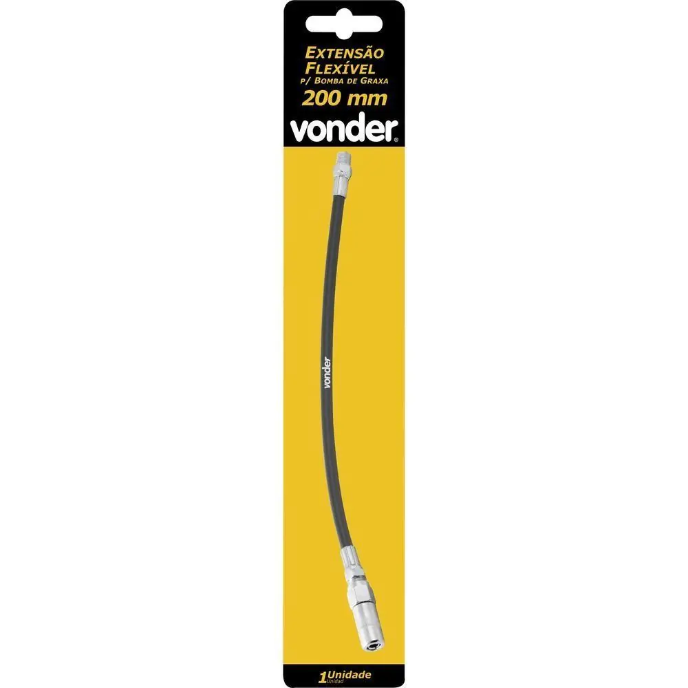 Extensão Flexível Para Bomba Graxa 20cm 1/8 Npt Com Bico