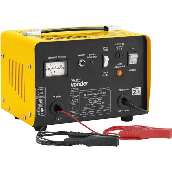 Carregador Bateria Cbv1600 220v Vonder