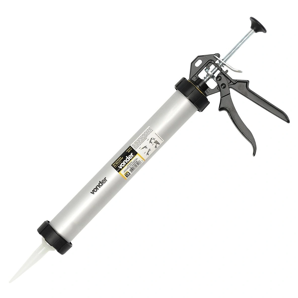 Aplicador Mnl P/ Silicone 600ml Tubular Vonder