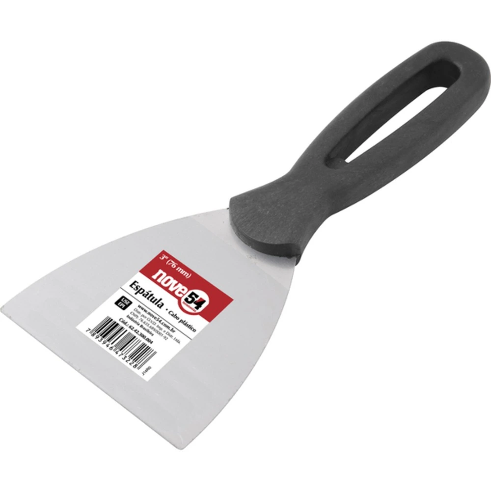 Espátula 3" Com Cabo Plástico - Nove54