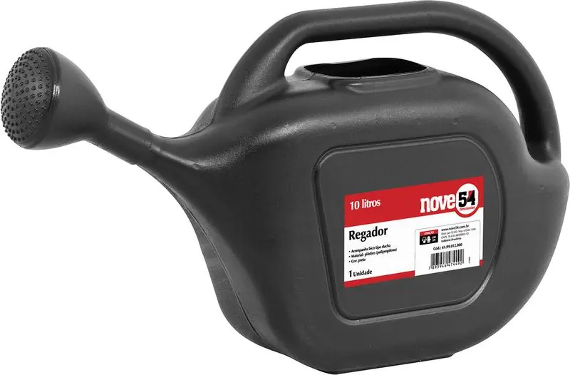 Regador Plastico Preto 10l 954
