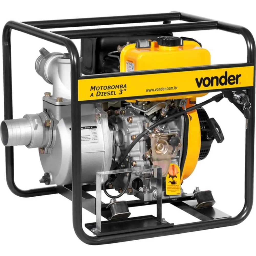 Motobomba à diesel 7 cv auto escorvante 26 m.c.a - Vonder