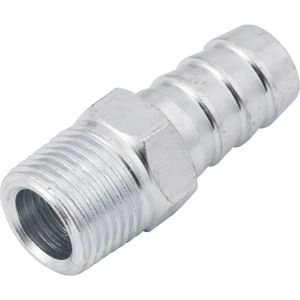 Espigão Fixo Macho Para Mangueira 1/2 Rosca 3/4 Npt Aço Zi
