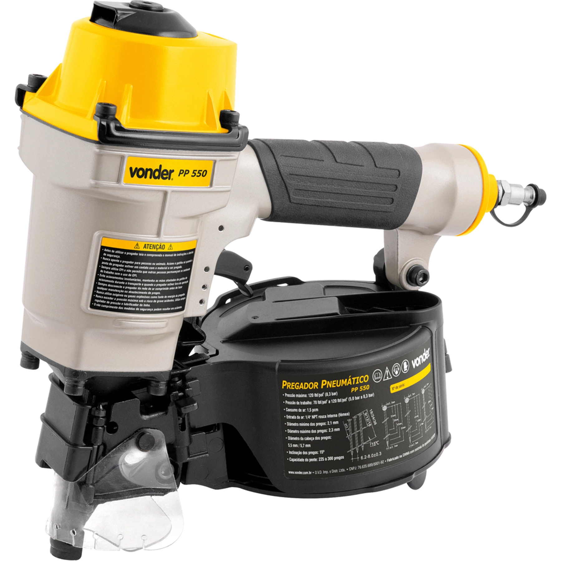 Pregador Pneumático PP550 Vonder