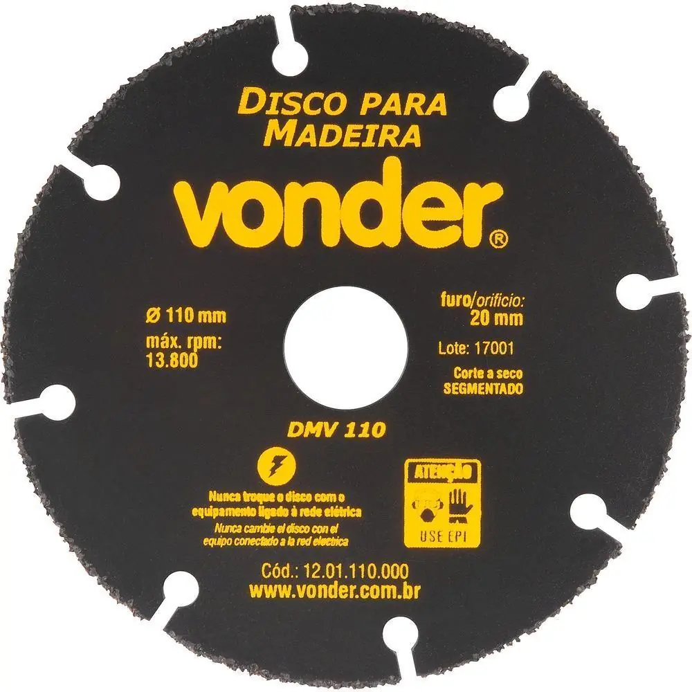 Disco de corte para madeira 2 unidades -
