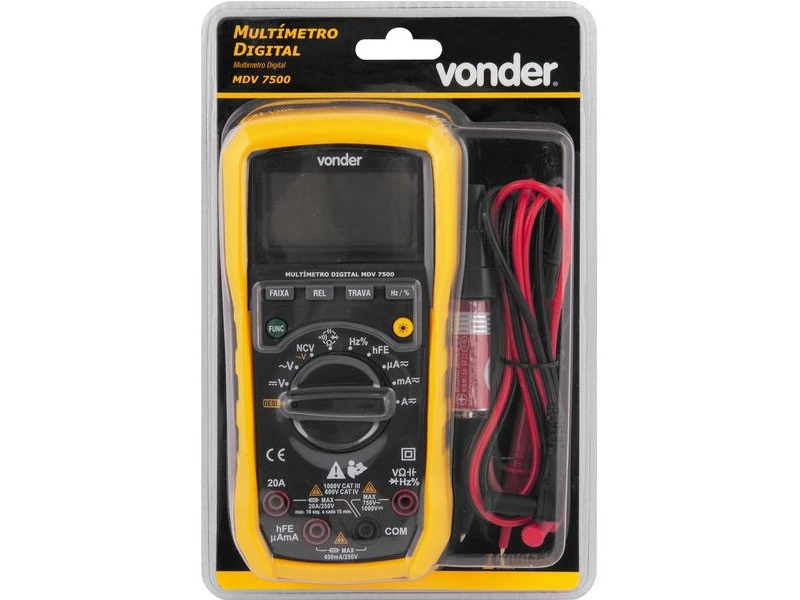 Multimetro Digital Vonder Mdv 7500