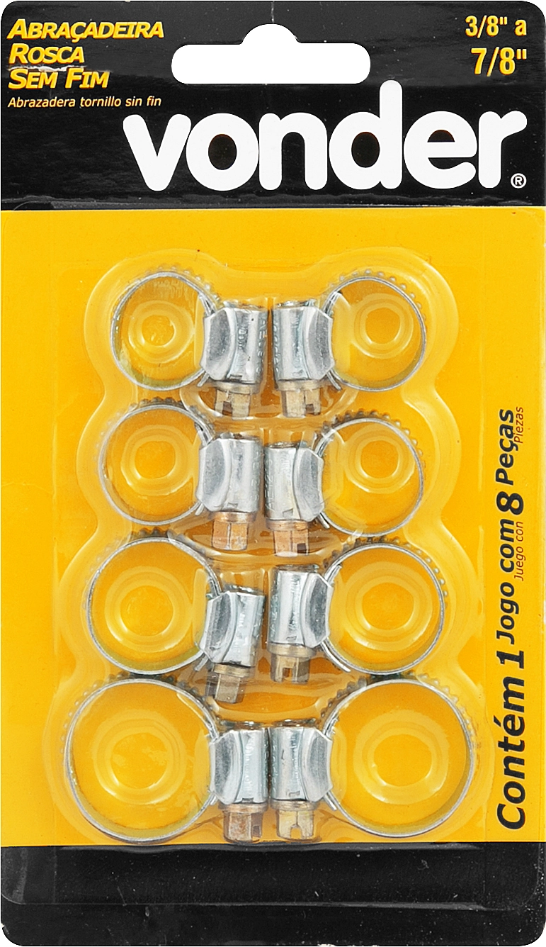 Conj Abracadeira 8pcs 2912008000 Vonder