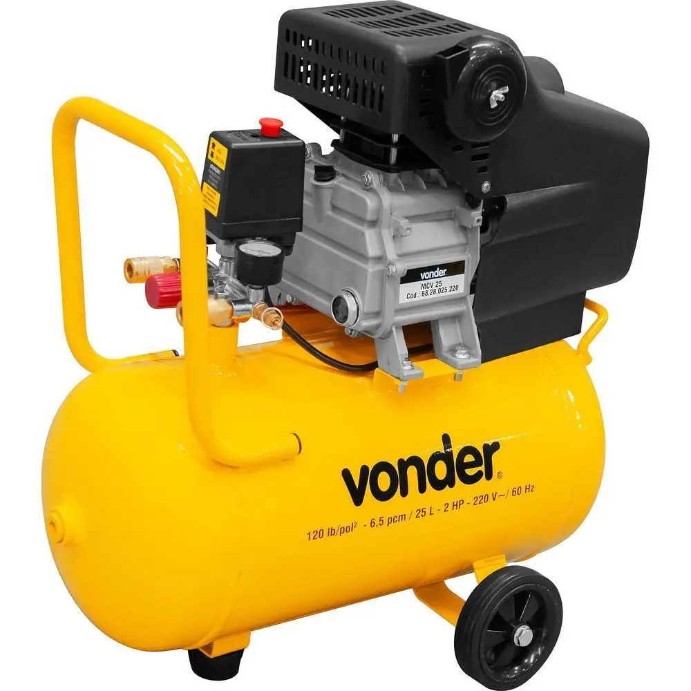 Motocompressor De Ar Mcv 25 25 Litros 220v - Vonder