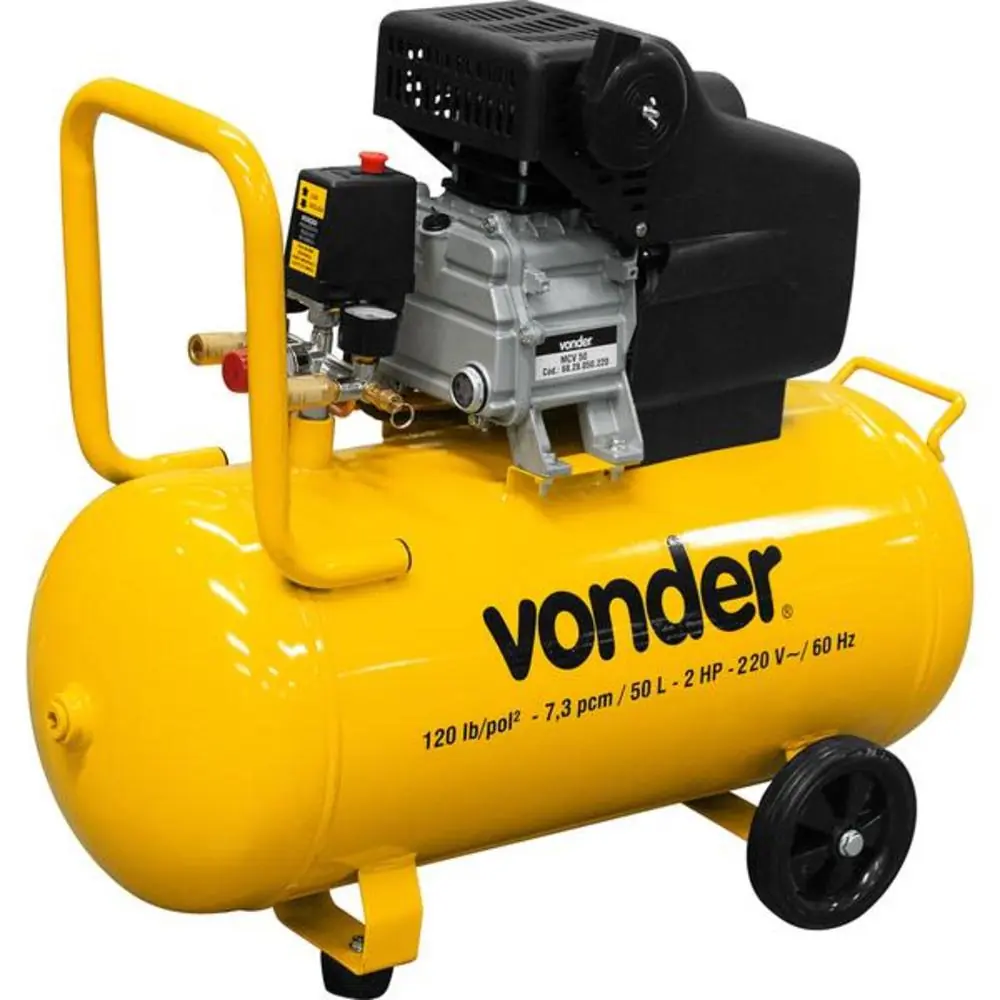 Compressor De Ar 7,3 Pés 50 Litros 2 Hp - Mcv50 - Vonder (220v)