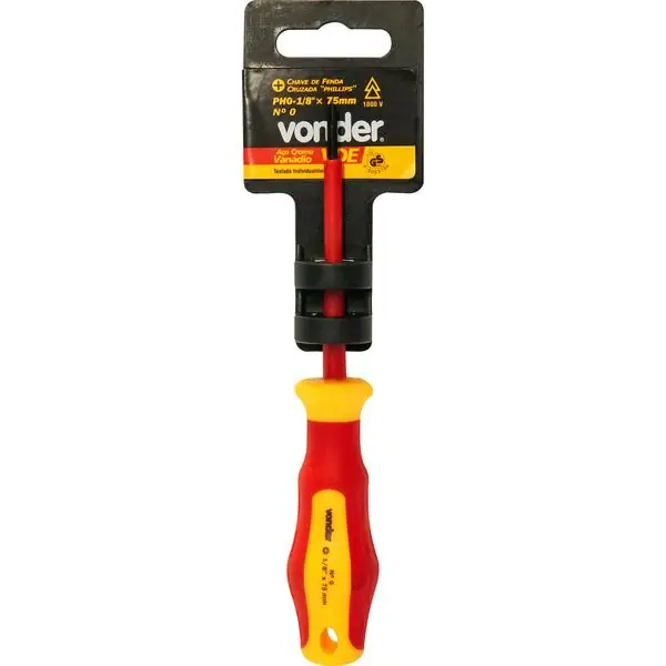 Chave Phillips Ph 0-1/8"x 75mm - Vonder