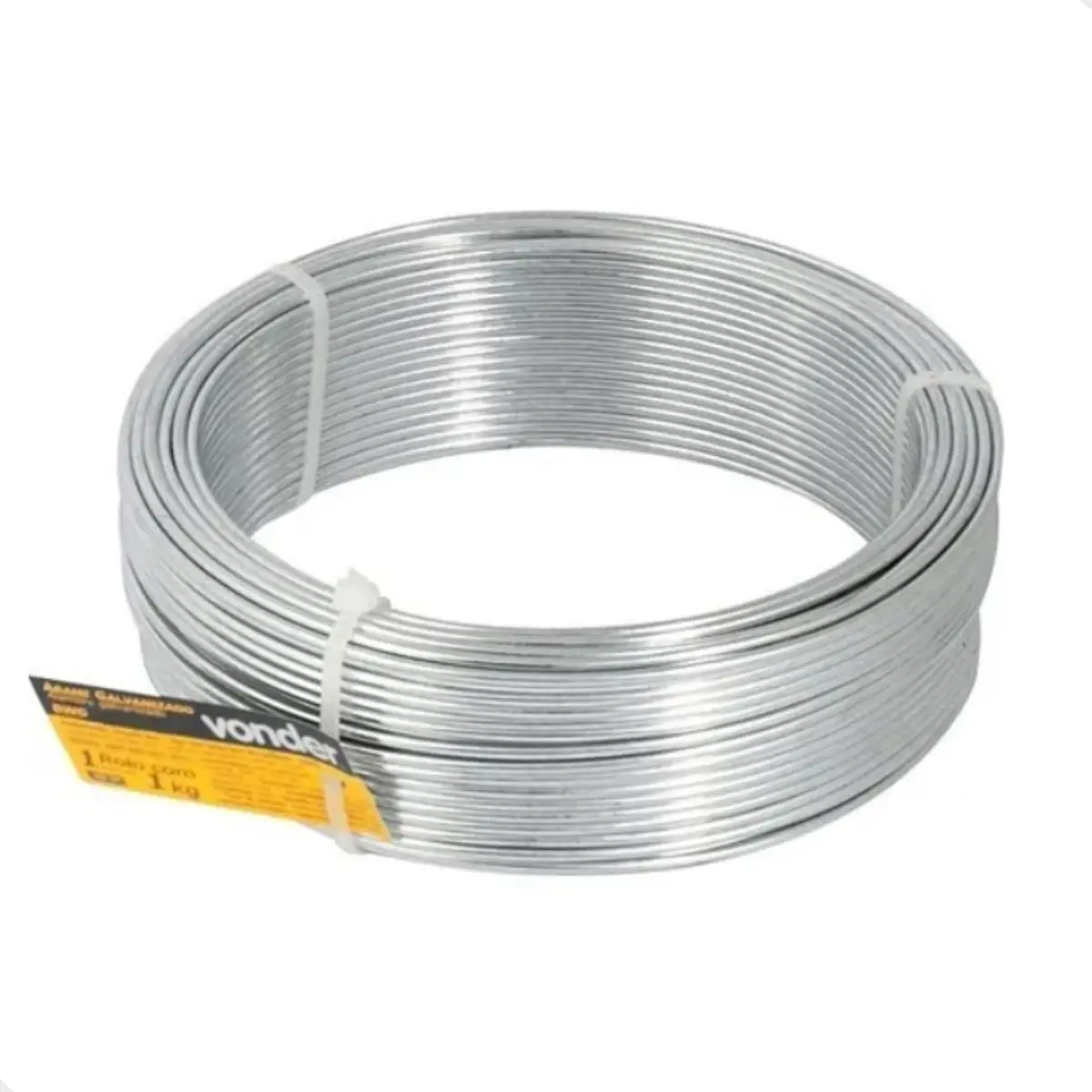 Arame Galvanizado Nº18 Bwg 18 Fio 1,24mm Liso 1kg 106 Metros