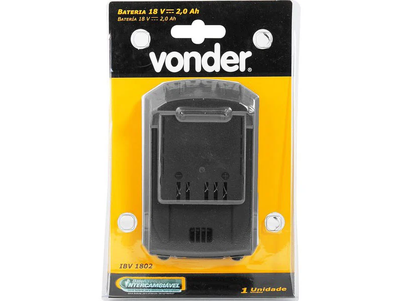 Bateria Vonder 18v 2,0ah Para Linha Intercambiavel