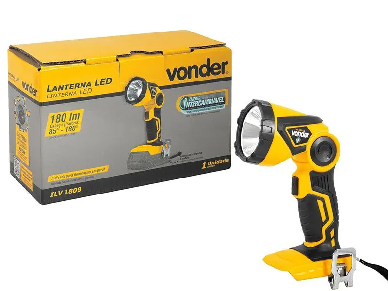 Lanterna Led A Bateria Vonder 18v Intercambiavel (opcional)