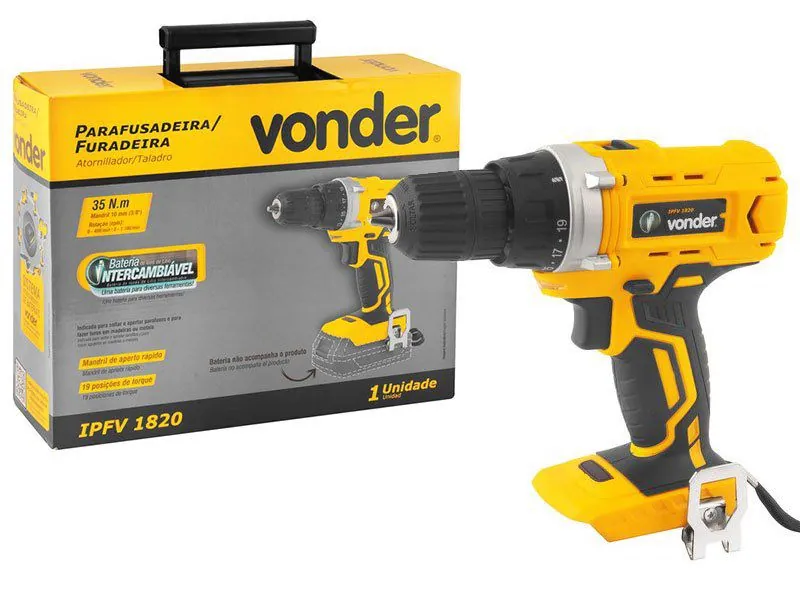 Parafusadeira/furadeira 3/8" - 18v - Ipfv1820 Vonder