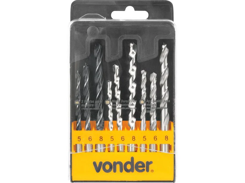 Jg Broca Comb Ar Videa Mad 9pcs 5353009568 Vonder