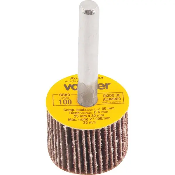 Roda De Lixa 25x20mm Com Haste G100 - Vonder