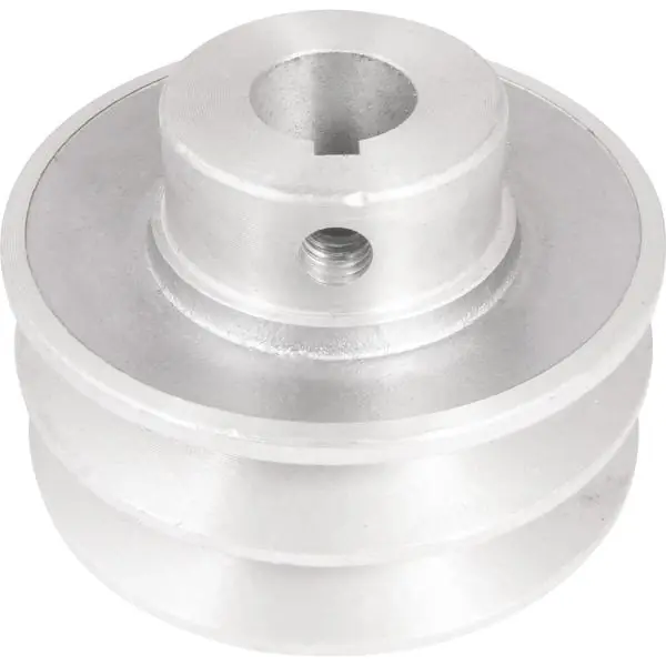 Polia Alumínio 2 Canais Perfil A 80mm Com Furo 19mm - Vonder