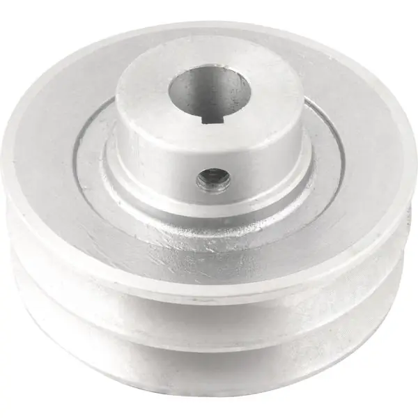 Polia Alumínio 2 Canais Perfil A 100mm Com Furo 19mm Vonder