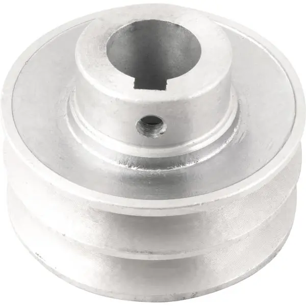 Polia Alumínio 2 Canais Perfil A 80mm Com Furo 24mm - Vonder