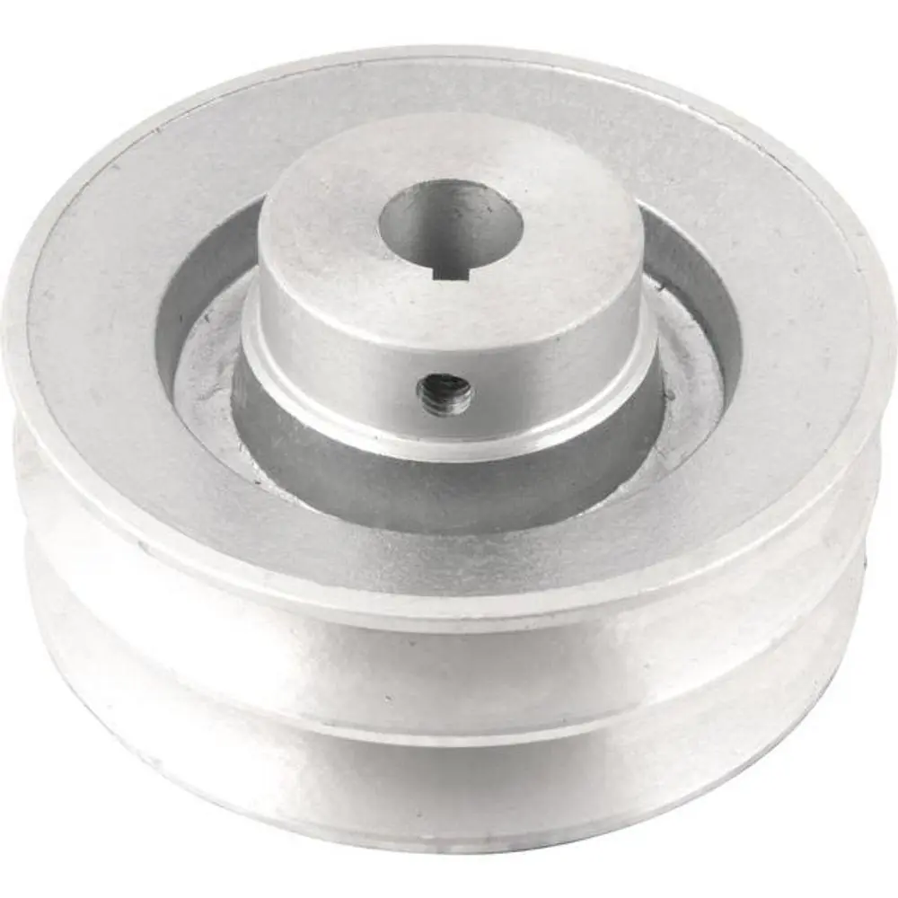 Polia Alumínio 2 Canais Perfil B 120mm Com Furo 3/4" Vonder